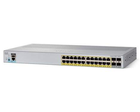 Cisco Catalyst 2960-L-24PS-LL 24 10/100/1000 PoE + 4 SFP LAN Lite