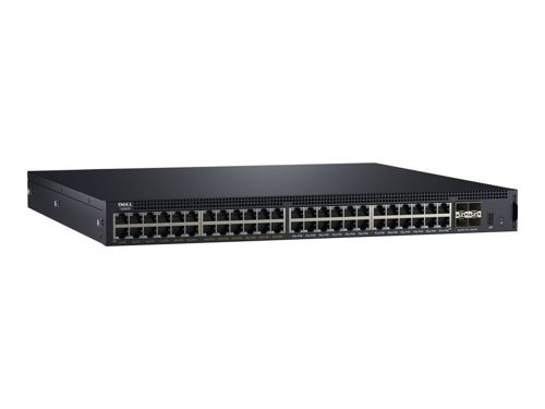 DELL Networking X1052P 48 portów 1GbE (24x PoE - do 12x PoE+) i 4 porty SFP+ 10G